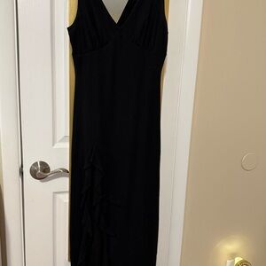 Black Chiffon Tank Dress
